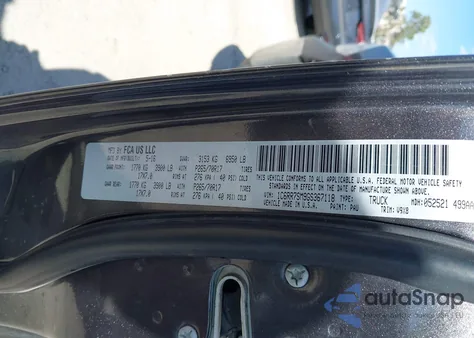 2016 Ram 1500 Tradesman из США, поврежденный, VIN 1C6RR7SM9GS367118